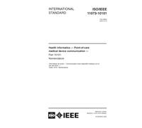 ISO/IEEE 11073-10101:2004, Health informatics - Point-of-care medical device communication - Part 10101: Nomenclature