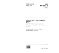 ISO/TR 10064-2:1996, Cylindrical gears - Code of inspection practice - Part 2: Inspection related to radial composite deviations, runout, tooth thickness and backlash