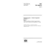 ISO/TR 10064-3:1996, Cylindrical gears - Code of inspection practice - Part 3: Recommendations relative to gear blanks, shaft centre distance and parallelism of axes