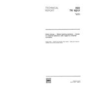 ISO/TR 10217:1989, Solar energy -- Water heating systems -- Guide to material selection with regard to internal corrosion