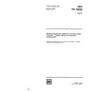 ISO/TR 10232:1989, General-purpose flat pallets for through transit of goods -- Design rating and maximum working load
