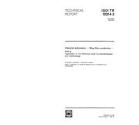 ISO/TR 10314-2:1991, Industrial automation - Shop floor production - Part 2: Application of the reference model for standardization and methodology
