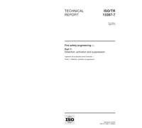 ISO/TR 13387-7:1999, Fire safety engineering -- Part 7: Detection, activation and suppression