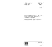 ISO/TR 14047:2003, Environmental management - Life cycle impact assessment - Examples of application of ISO 14042