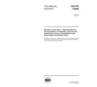ISO/TR 14696:1999, Reaction to fire tests -- Determination of fire parameters of materials, products and assemblies using an intermediate-scale heat release calorimeter (ICAL)