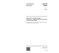 ISO/TR 16982:2002, Ergonomics of human-system interaction - Usability methods supporting human-centred design