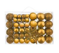 Una serie di palline di Natale dorate 100 pezzi + stella