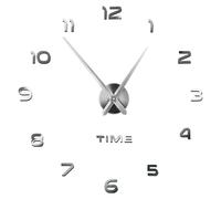 ISO TRADE DIY Wall Clock 3D Foam Digits with Mirror • Silent-no Ticking Effect • High Gloss • Diameter: 60-130 cm • #4785 Orologi da parete, Multicolore, Unico