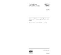 ISO/TS 19706:2004, Guidelines for assessing the fire threat to people