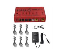 ISO6 Power Supply 7-Channel Musical Instrument Power Supply Separate Short Circuit Protection LED Power Indicator (EU)
