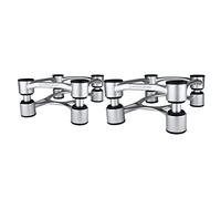 IsoAcoustics - Supporti per altoparlanti serie Aperta con regolazione inclinabile: Aperta200 (20 x 25.4 cm) Argento
