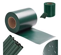 ISOISL Strisce frangivista in PVC 35 m x 19 cm, per Recinzione a Doppia Asta, Incluse 30 Clip di Fissaggio, Protezione dal Vento, Protezione Solare per Recinzione da Giardino, Verde