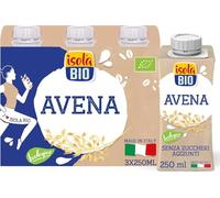 Isola Bio Avena On-The-Go Bevanda Vegetale Biologica Multipack, Pratica e Facile da Bere, 100% Ingredienti Naturali, per Vegani e Vegetariani, Formato 3x250ml