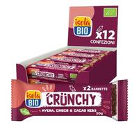 ISOLA BIO Barrette Crunchy Avena Cioccolato e Cacao Bio 12x50g
