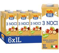 ISOLA BIO Bevanda 3 Noci Bio con Nocciola Mandorla e Noce di Macadamia 6x1L