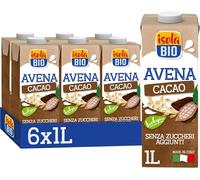 ISOLA BIO Bevanda Biologica a Base di Avena con Cacao, Ingredienti Naturali, Bas