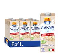 ISOLA BIO Bevanda di Avena Biologica Senza Olio e Senza Glutine 6x1L
