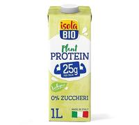 Isola Bio Isola Bio Plant Protein, Bevanda Vegetale Biologica con 25g di Proteine Vegetali, 100% Ingredienti Naturali, Ideale per Sportivi, Formato 1L
