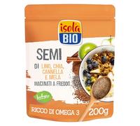 ISOLA BIO Semi Lino Chia Cannella e Mela Macinati Bio 200g