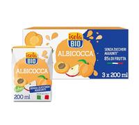 ISOLA BIO Succo Albicocca Biologico 85% Frutta 3x200ml