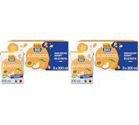 ISOLA BIO Succo di Frutta Albicocca Biologico, Senza Zuccheri Aggiunti, 85% di Frutta, con Albicocche Italiane, Senza Glutine, Formato 3x200ml (Confezione da 2)
