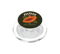 Isola botanica degli amanti della frutta della dolcezza tropicale della papaya PopSockets PopGrip per MagSafe