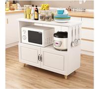 Isola da cucina con armadietto, mobili per sala da pranzo, mensola dispensa per panettieri, credenza moderna per cucina e soggiorno (B 70 x 50 cm)