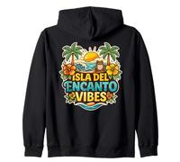 Isola del Encanto Vibes Coqui Tropical Felpa con Cappuccio
