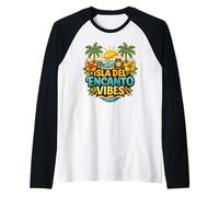 Isola del Encanto Vibes Coqui Tropical Maglia con Maniche Raglan