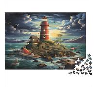 Isola del faro Puzzle 1000 Pezzi In cartone Extra Spesso, Un Puzzles Per Impossibile Difficile Arduo Stimolante, Ideale Per Office Break Puzzle, Regali Per Le Donne, Regali Per