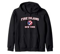 Isola del Fuoco New York (NY) Felpa con Cappuccio