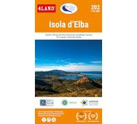 Isola d'Elba. 202. 1:25.000. Sentieri ufficiali del Parco Nazionale Arcipelago Toscano GTE. Grande Traversata Elbana.