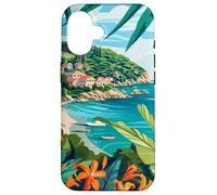 Isola d'Elba Italia Arte Minimalista Custodia per iPhone 16