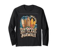Isola delle Hawaii Hawaii Grande Vintage Paradise Souvenir Maglia a Manica