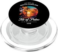 Isola delle Palme SC Sunset Coordinate GPS South Carolina Best PopSockets PopGrip per MagSafe