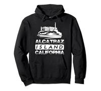 Isola di Alcatraz California Baia di San Francisco Felpa con Cappuccio