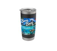 Isola di Bora Bora Polinesia Francese Bicchiere termico in acciaio inox doppia parete