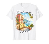 Isola di Capri Italia Viaggio Viaggio Viaggio Meet Me In Capri Maglietta