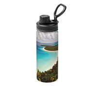 Isola di Cuba Stampa Stampa 18oz Bollitore Isolato Acciaio Inox per Sport Fitness Viaggio