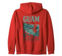 Isola di Guam forte e sempre in crescita dal 1898 Felpa con Cappuccio