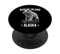 Isola di Kodiak, Alaska, Stati Uniti, motivo: orso grizzly PopSockets PopGrip Adesivo