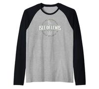 Isola di Lewis Scozia Ebridi Esterne Coordinate Etichetta 2C Maglia con Maniche Raglan