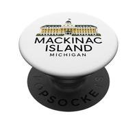 Isola di Mackinac Architettura Michigan Great Lakes Bridge PopSockets PopGrip Adesivo