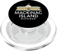 Isola di Mackinac Architettura Michigan Ponte dei Grandi Laghi 906 PopSockets PopGrip per MagSafe