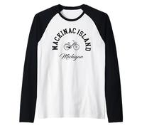 Isola di Mackinac Michigan Maglia con Maniche Raglan