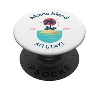 Isola di Maina Aitutaki Isole Cook PopSockets PopGrip Adesivo
