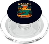 Isola di Nassau Bahamas Retro Tramonto Tropicale Scenic PopSockets PopGrip per MagSafe