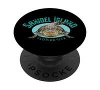 Isola di Sanibel Florida, grande sorriso dentato PopSockets PopGrip Adesivo