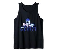 Isola di Santorini Grecia Chiese Greco-ortodosse Minimalista Canotta