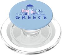 Isola di Santorini Grecia Chiese greco-ortodosse Minimalista PopSockets PopGrip per MagSafe